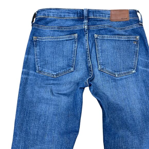 Madewell 9" High Rise Skinny Crop Raw Hem Jeans Size 26 - Picture 8 of 11